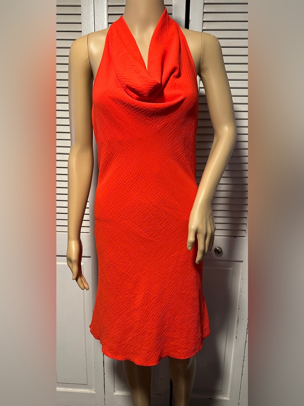 NWT See You Monday Orange Dress Open-Back Sleeveless M